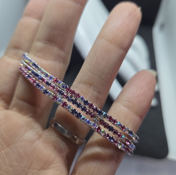 Colorful Rhinestine Bracelets - Picture 4 of 6